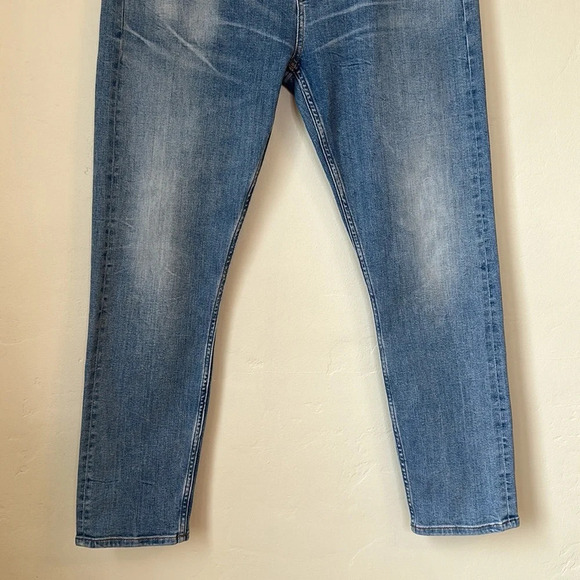 M.I.H. Mid Rise Skinny Boyfriend Tomboy Light Blue Wash Jeans, 31 - Picture 3 of 13